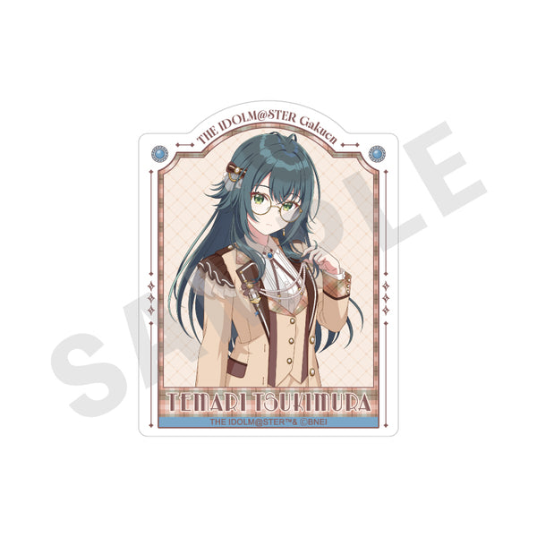 "Gakuen Idolmaster" Sticker: Glasses × Latte Outfit Ver. (Tsukimura Temari)
