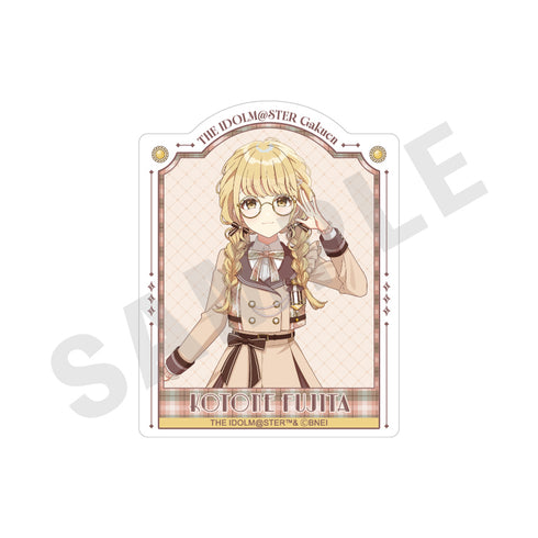 "Gakuen Idolmaster" Sticker: Glasses × Latte Outfit Ver. (Kotone Fujita)