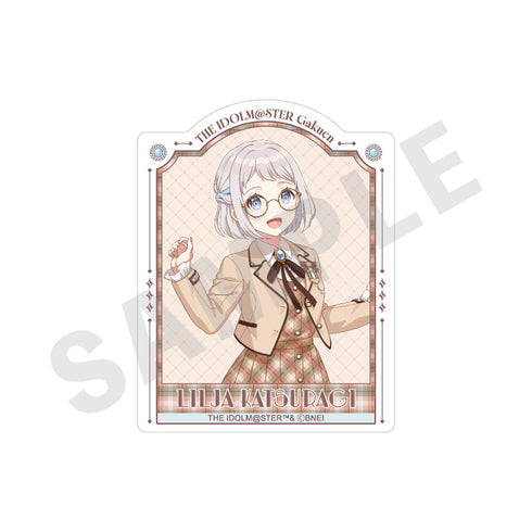 "Gakuen Idolmaster" Sticker: Glasses × Latte Outfit Ver. (Lilia Katsuragi)