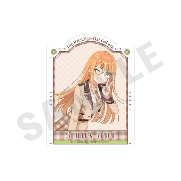 "Gakuen Idolmaster" Sticker: Glasses × Latte Outfit Ver. (Seika Shion)