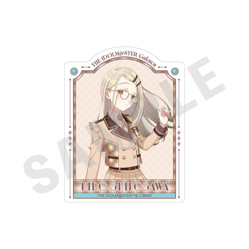 "Gakuen Idolmaster" Sticker: Glasses × Latte Outfit Ver. (Hiroshi Shinozawa)
