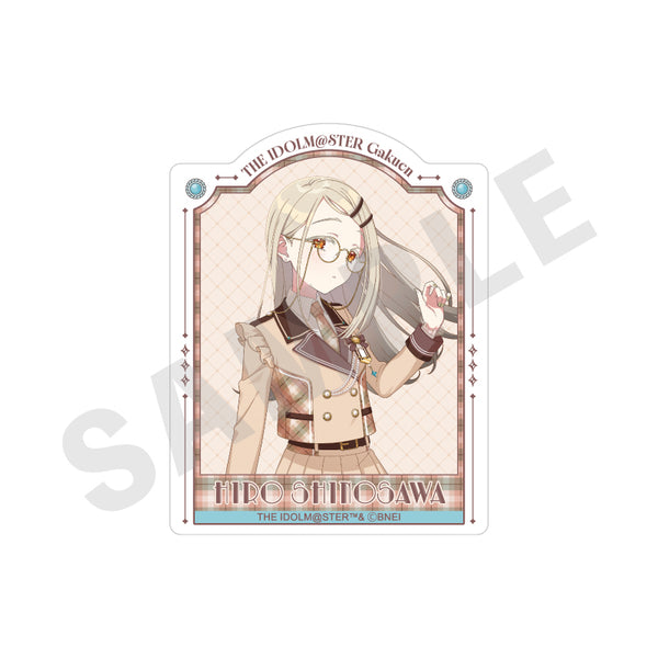 "Gakuen Idolmaster" Sticker: Glasses × Latte Outfit Ver. (Hiroshi Shinozawa)