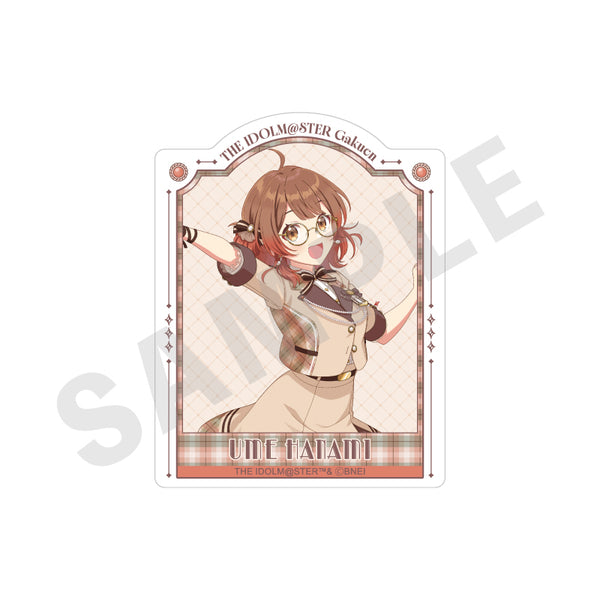 "Gakuen Idolmaster" Sticker: Glasses × Latte Outfit Ver. (Yume Hanami)