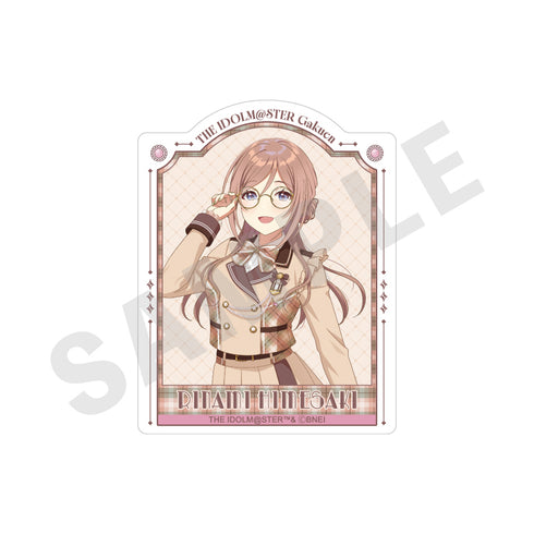 "Gakuen Idolmaster" Sticker: Glasses × Latte Outfit Ver. (Rina Himezaki)