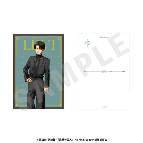 『進撃の巨人』ブラックコーデシリーズ ポストカード(リヴァイ)