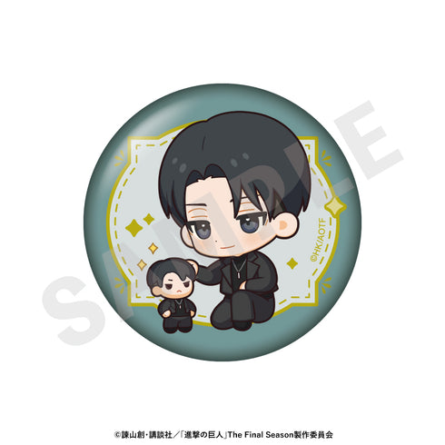 『進撃の巨人』ミニキャラブラックコーデシリーズ トレーディング缶バッジ(全6種)【BOX】
