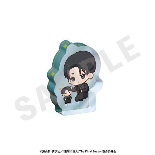 『進撃の巨人』ミニキャラブラックコーデシリーズ ミニダイカットアクリルブロック(リヴァイ)