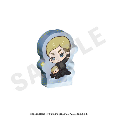 『進撃の巨人』ミニキャラブラックコーデシリーズ ミニダイカットアクリルブロック(エルヴィン)