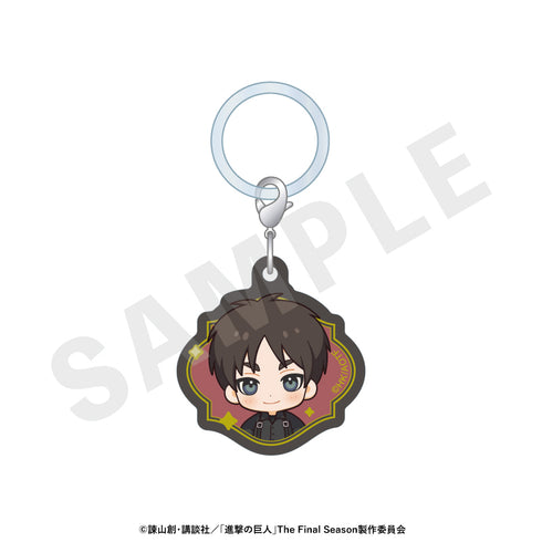 『進撃の巨人』ミニキャラブラックコーデシリーズ アクリルチャームセット(エレン・ミカサ・アルミン)