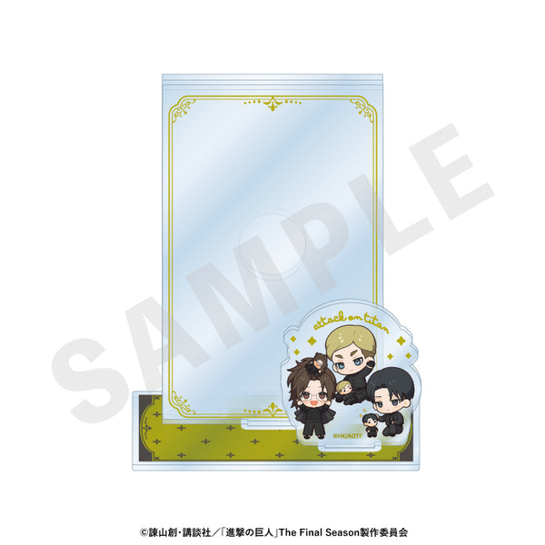 『進撃の巨人』ミニキャラブラックコーデシリーズ カードスタンド(リヴァイ・ハンジ・エルヴィン)