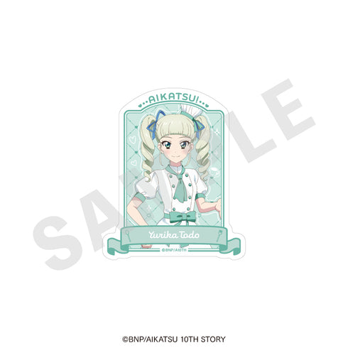 "Aikatsu! 10th STORY ~STARWAY to the Future~" Die-Cut Sticker: Pastry Chef Ver. (Yurika Todo)