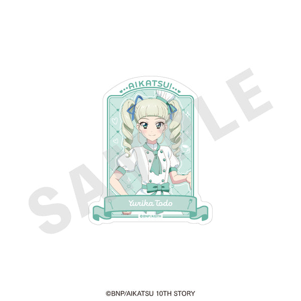 "Aikatsu! 10th STORY ~STARWAY to the Future~" Die-Cut Sticker: Pastry Chef Ver. (Yurika Todo)