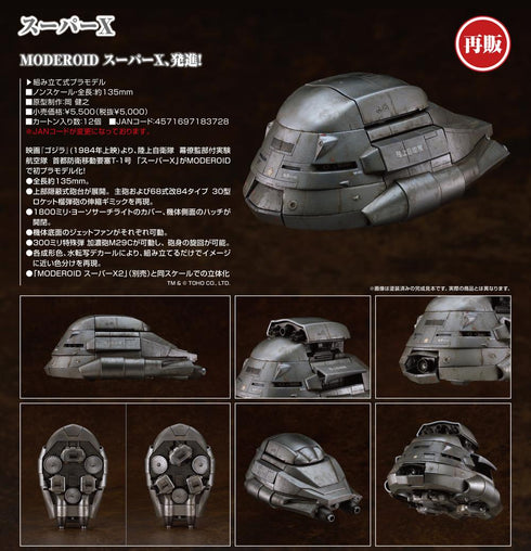 『ゴジラシリーズ』MODEROID ゴジラ(1984) スーパーX【202505再販】