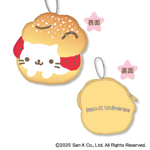 『サンエックスユニバース』モフモフダイカットコインケース D にゃんにゃんにゃんこ