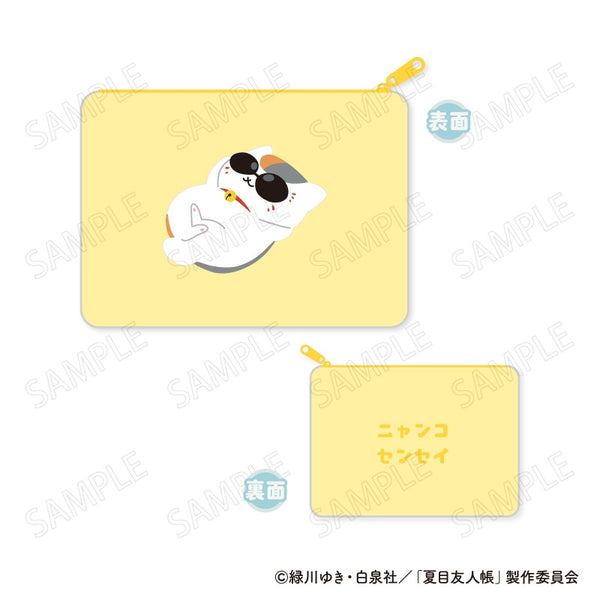 《夏目友人帳》喵先生 毛茸茸扁平收納包 B 太陽眼鏡