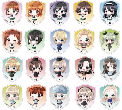『ガールズ&パンツァー最終章』トレーディングアクリルピンバッジ(全20種)BOX