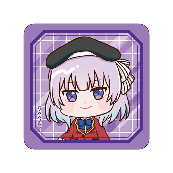 『ようこそ実力至上主義の教室へ』スクエア缶バッジ 坂柳有栖【202504再販】