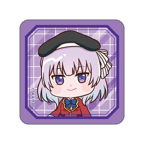 『ようこそ実力至上主義の教室へ』スクエア缶バッジ 坂柳有栖【202502再販】