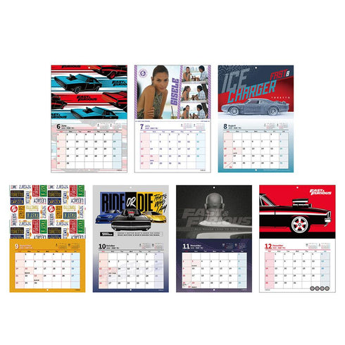 『ワイルド・スピード』壁掛けカレンダー2025