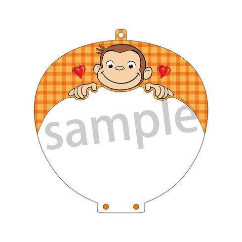 『おさるのジョージ』うちわカバー オレンジ