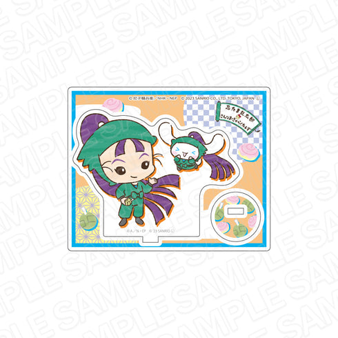『忍たま乱太郎×サンリオキャラクターズ』アクリルスタンド 中在家長次×バッドばつ丸