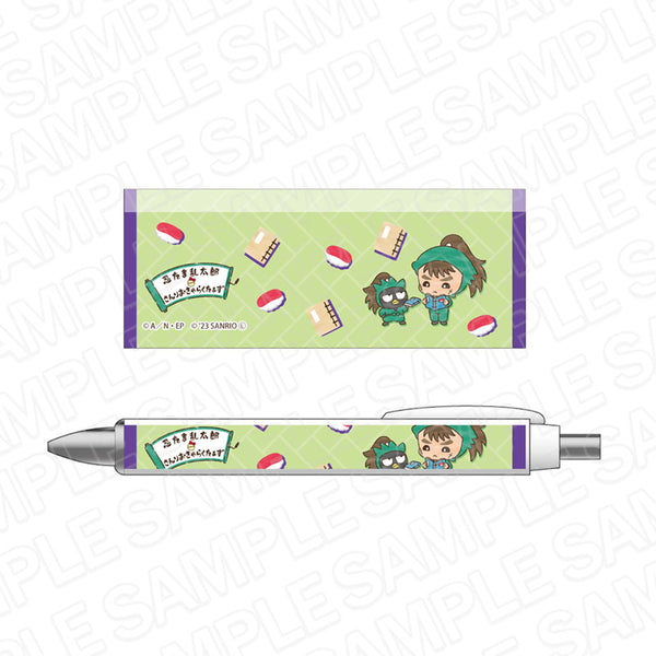 『忍たま乱太郎×サンリオキャラクターズ』ボールペン 中在家長次×バッドばつ丸
