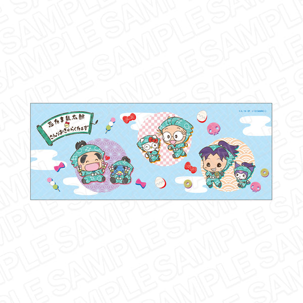 『忍たま乱太郎×サンリオキャラクターズ』フェイスタオル 一年生