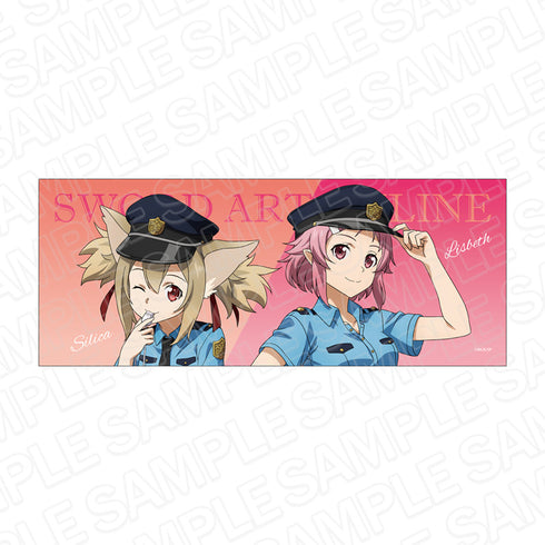 『劇場版 ソードアート・オンライン -プログレッシブ- 冥き夕闇のスケルツォ』フェイスタオル シリカ&リズベット 怪盗/警察 ver.