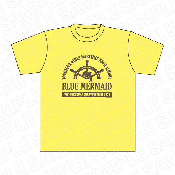 『劇場版 ハイスクール・フリート』模擬店Tシャツ イエロー よこすかカレーフェスティバル2023 ver.