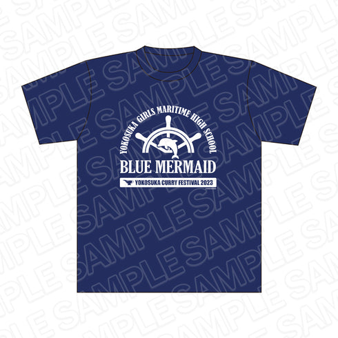 『劇場版 ハイスクール・フリート』模擬店Tシャツ ネイビー よこすかカレーフェスティバル2023 ver.