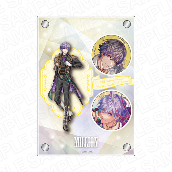 『夢王国と眠れる100人の王子様』カンバッジ付きアクリルアート ミリオン An Eternal Dream