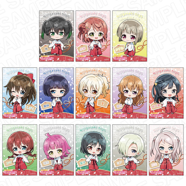 『ラブライブ!虹ヶ咲学園スクールアイドル同好会』スクエアカンバッジ 巫女デフォルメ ver BOX