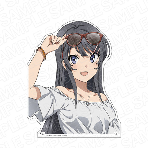『青春ブタ野郎はおでかけシスターの夢を見ない』特大ダイカットアクリルボード 桜島麻衣 おでかけ ver.