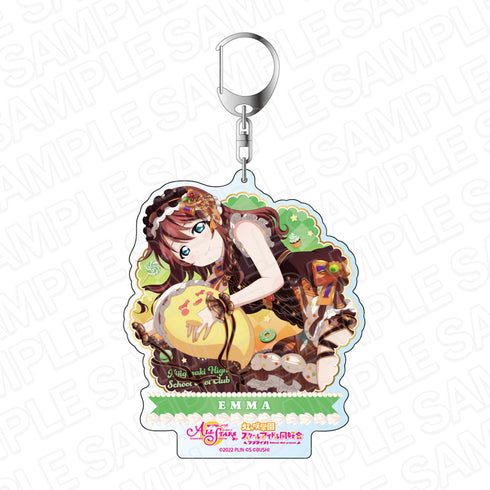 『ラブライブ!スクールアイドルフェスティバル ALL STARS』 デカキーホルダー エマ・ヴェルデ 甘夢導入♡はろうぃん ver