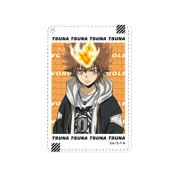 『家庭教師ヒットマンREBORN!』描き下ろしイラスト 沢田綱吉 ストリートver. 1ポケットパスケース【202507再販】