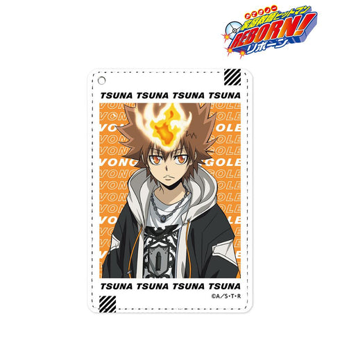 『家庭教師ヒットマンREBORN!』描き下ろしイラスト 沢田綱吉 ストリートver. 1ポケットパスケース【202412再販】