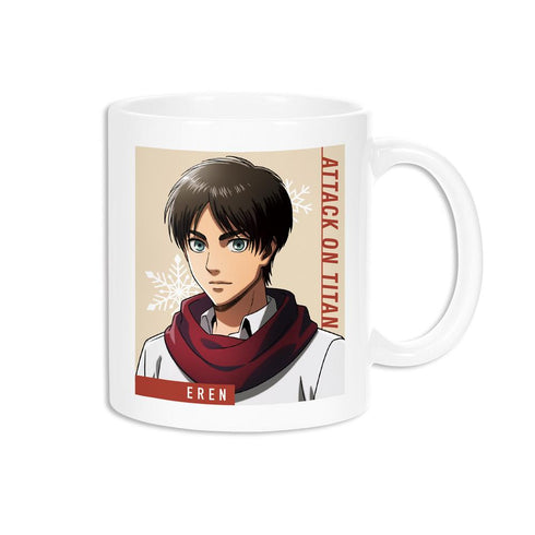 『進撃の巨人』描き下ろしイラスト エレン マフラー着用ver. マグカップ【202512再販】