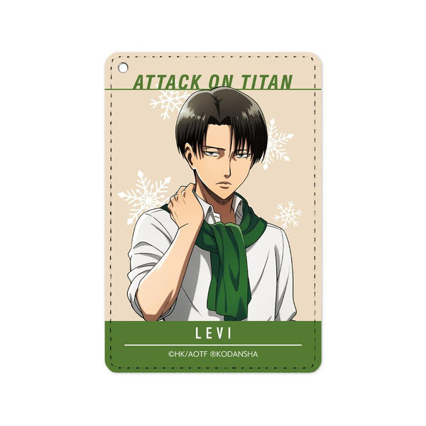 『進撃の巨人』描き下ろしイラスト リヴァイ マフラー着用ver. 1ポケットパスケース【202501再販】