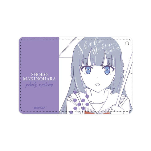"A Young and Perverted Pig Doesn't Dream of a Bunny Girl Senpai" Shoko Makinohara (Junior High School Student) lette-graph 1-Pocket Pass Case
