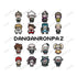 『ダンガンロンパ1・2 Reload』ドット絵モチーフパーカー ver.Bメンズ【202604再販】