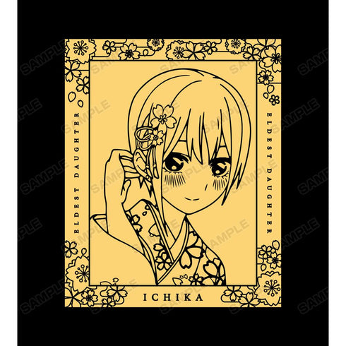 『五等分の花嫁∫∫』描き下ろしイラスト 一花 桜和装ver. バックプリントジップパーカーレディース【202501再販】