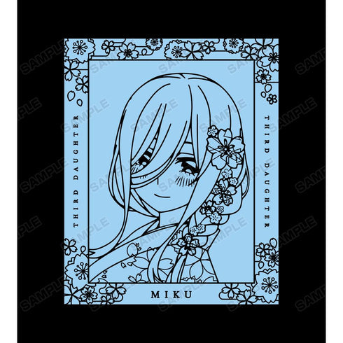 『五等分の花嫁∫∫』描き下ろしイラスト 三玖 桜和装ver. バックプリントジップパーカーレディース【202501再販】
