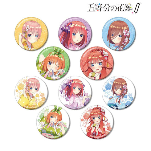 『五等分の花嫁∫∫』描き下ろしイラスト 桜和装ver. トレーディング缶バッジ(単位/BOX)【202501再販】