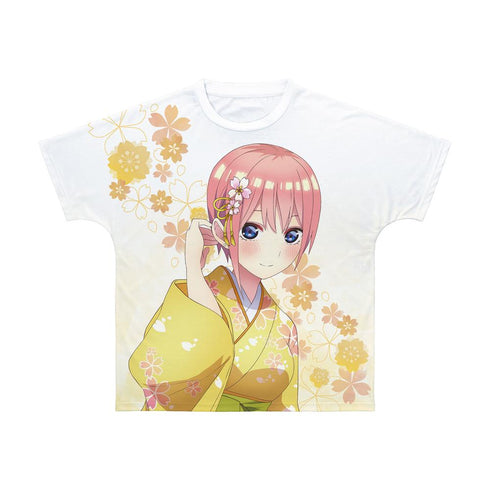 『五等分の花嫁∫∫』描き下ろしイラスト 一花 桜和装ver. フルグラフィックTシャツユニセックス【202501再販】