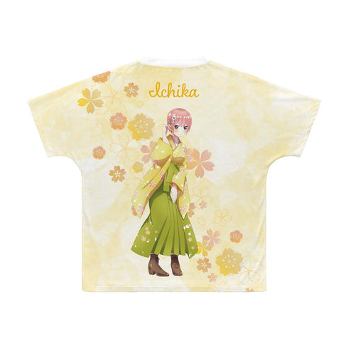 『五等分の花嫁∫∫』描き下ろしイラスト 一花 桜和装ver. フルグラフィックTシャツユニセックス【202501再販】