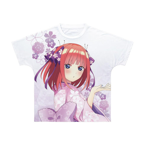 『五等分の花嫁∫∫』描き下ろしイラスト 二乃 桜和装ver. フルグラフィックTシャツユニセックス【202501再販】