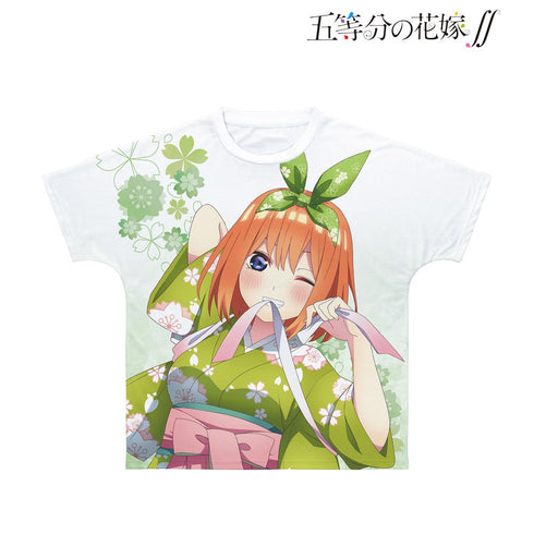 『五等分の花嫁∫∫』描き下ろしイラスト 四葉 桜和装ver. フルグラフィックTシャツユニセックス【202501再販】