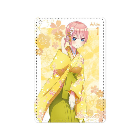 『五等分の花嫁∫∫』描き下ろしイラスト 一花 桜和装ver. 1ポケットパスケース【202501再販】