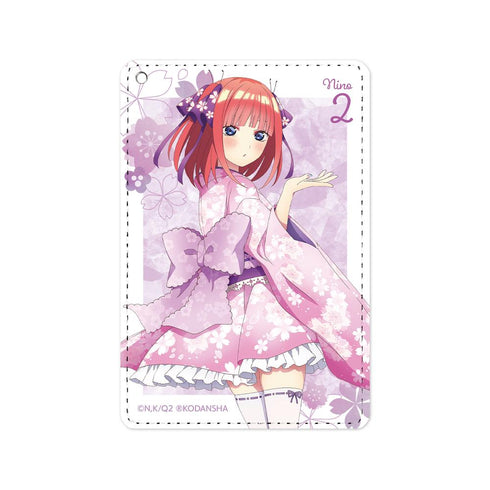 『五等分の花嫁∫∫』描き下ろしイラスト 二乃 桜和装ver. 1ポケットパスケース【202501再販】