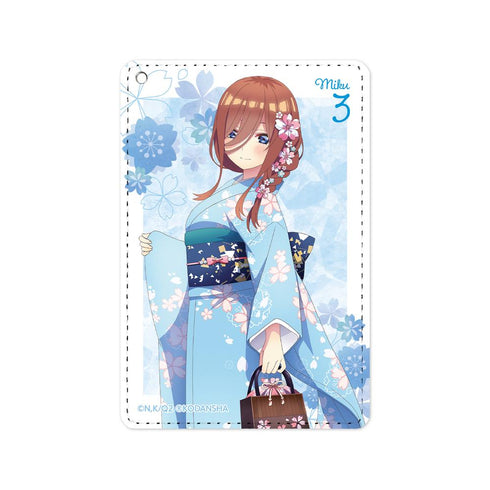 『五等分の花嫁∫∫』描き下ろしイラスト 三玖 桜和装ver. 1ポケットパスケース【202501再販】